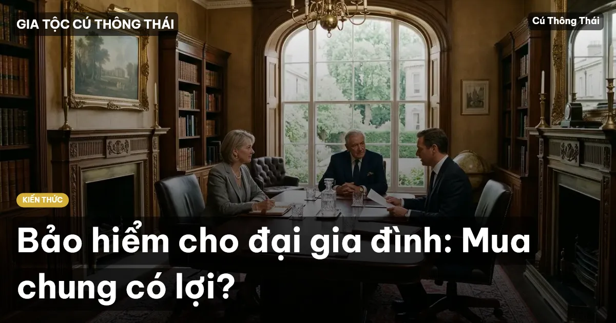 Bảo hiểm cho đại gia đình: Mua chung có lợi?