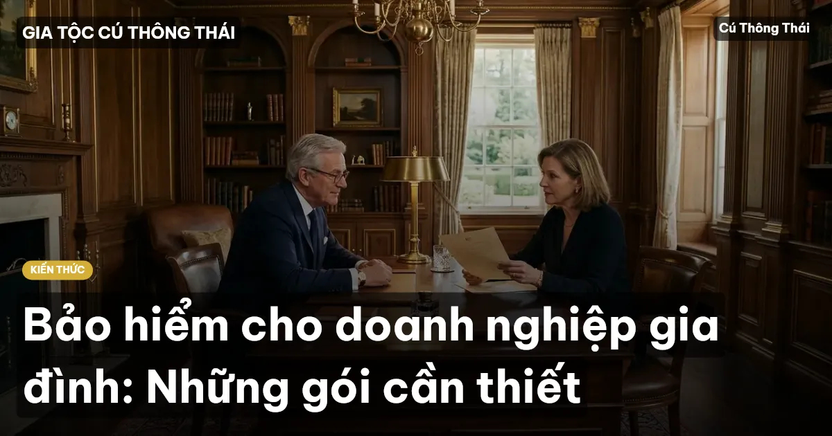 Bảo hiểm cho doanh nghiệp gia đình: Những gói cần thiết