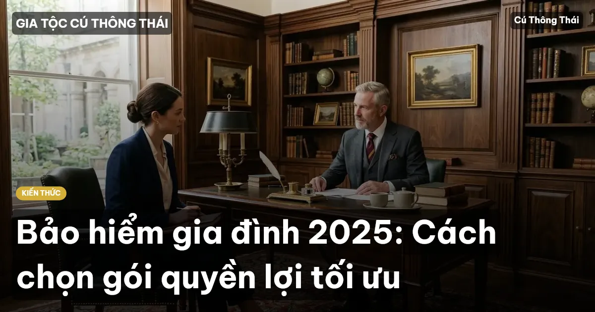 Bảo hiểm gia đình 2025: Cách chọn gói quyền lợi tối ưu
