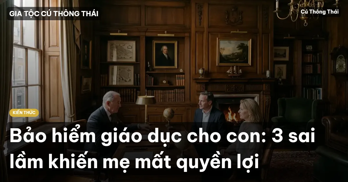 Bảo hiểm giáo dục cho con: 3 sai lầm khiến mẹ mất quyền lợi