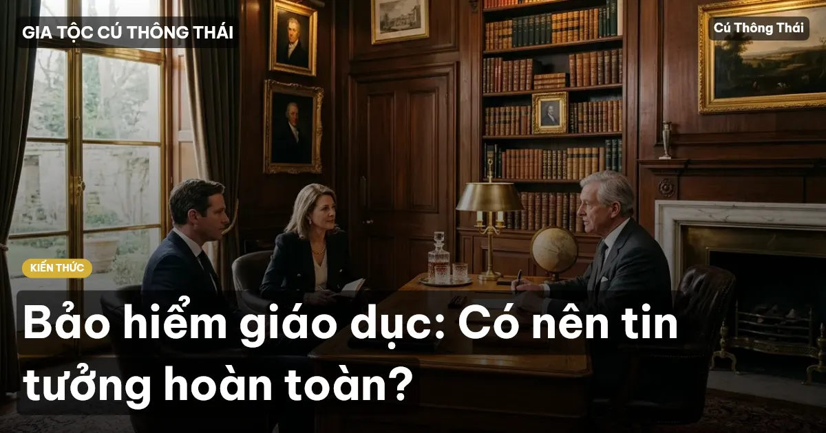 Bảo hiểm giáo dục: Có nên tin tưởng hoàn toàn?