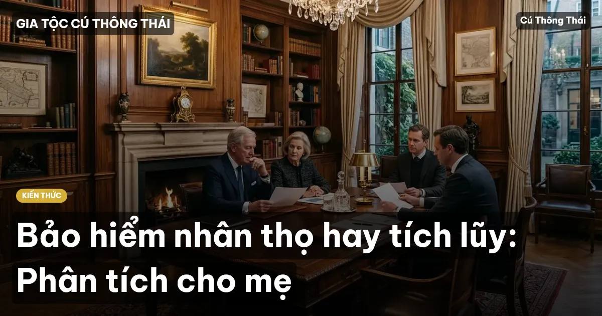 Bảo hiểm nhân thọ hay tích lũy: Phân tích cho mẹ