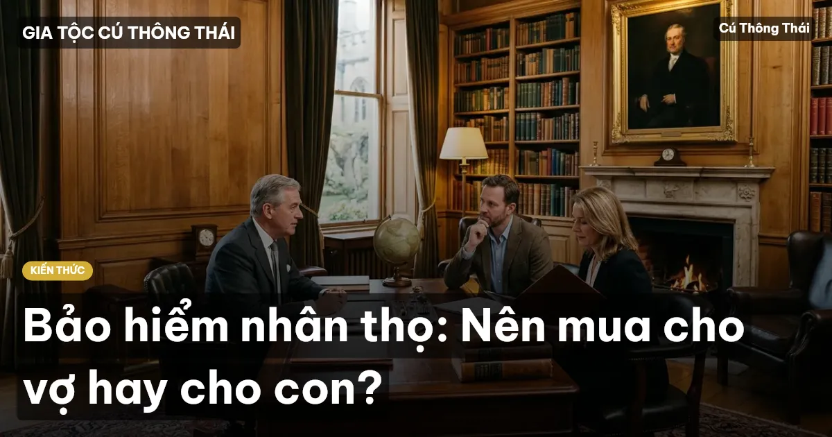 Bảo hiểm nhân thọ: Nên mua cho vợ hay cho con?