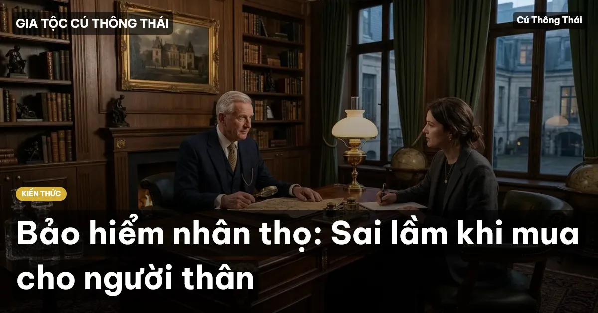 Bảo hiểm nhân thọ: Sai lầm khi mua cho người thân