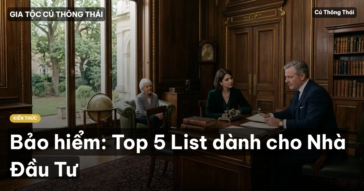 Bảo hiểm: Top 5 List dành cho Nhà Đầu Tư