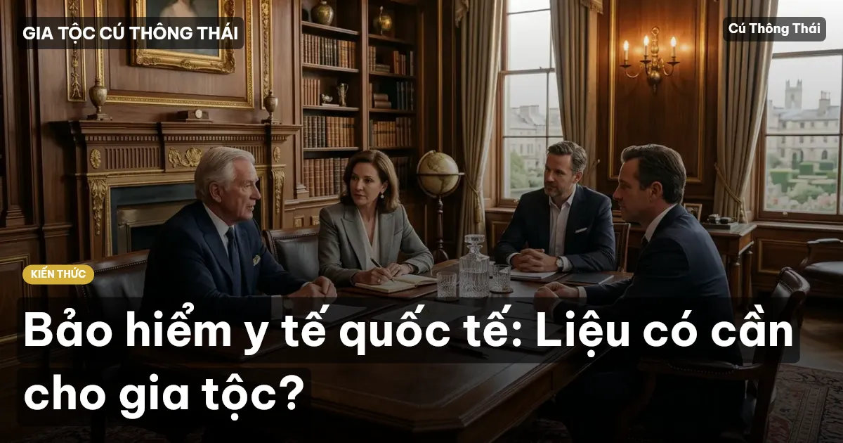 Bảo hiểm y tế quốc tế: Liệu có cần cho gia tộc?