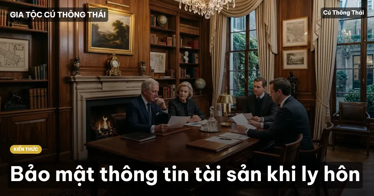 Bảo mật thông tin tài sản khi ly hôn