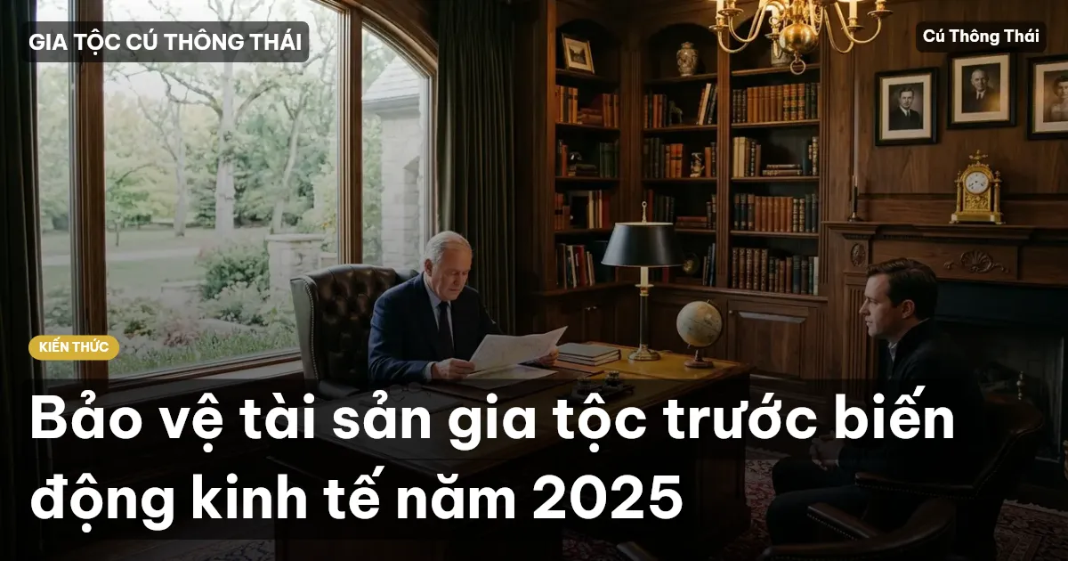 Bảo vệ tài sản gia tộc trước biến động kinh tế năm 2025