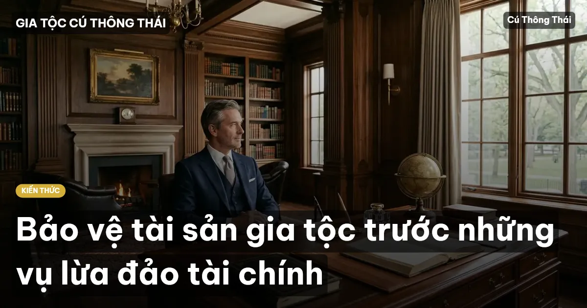 Bảo vệ tài sản gia tộc trước những vụ lừa đảo tài chính
