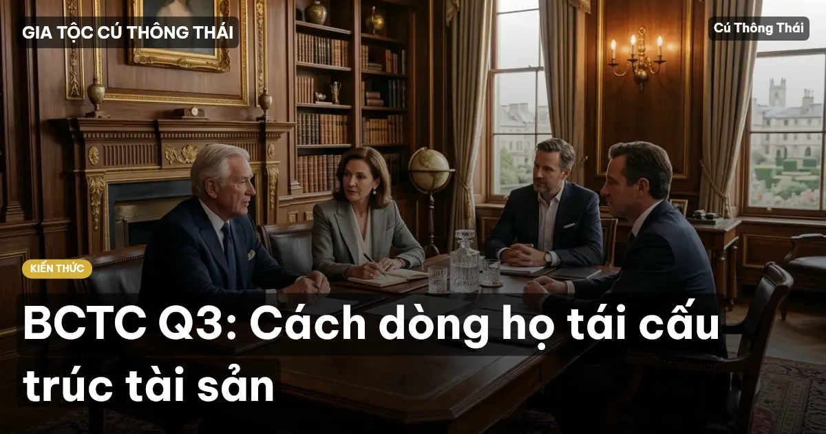 BCTC Q3: Cách dòng họ tái cấu trúc tài sản