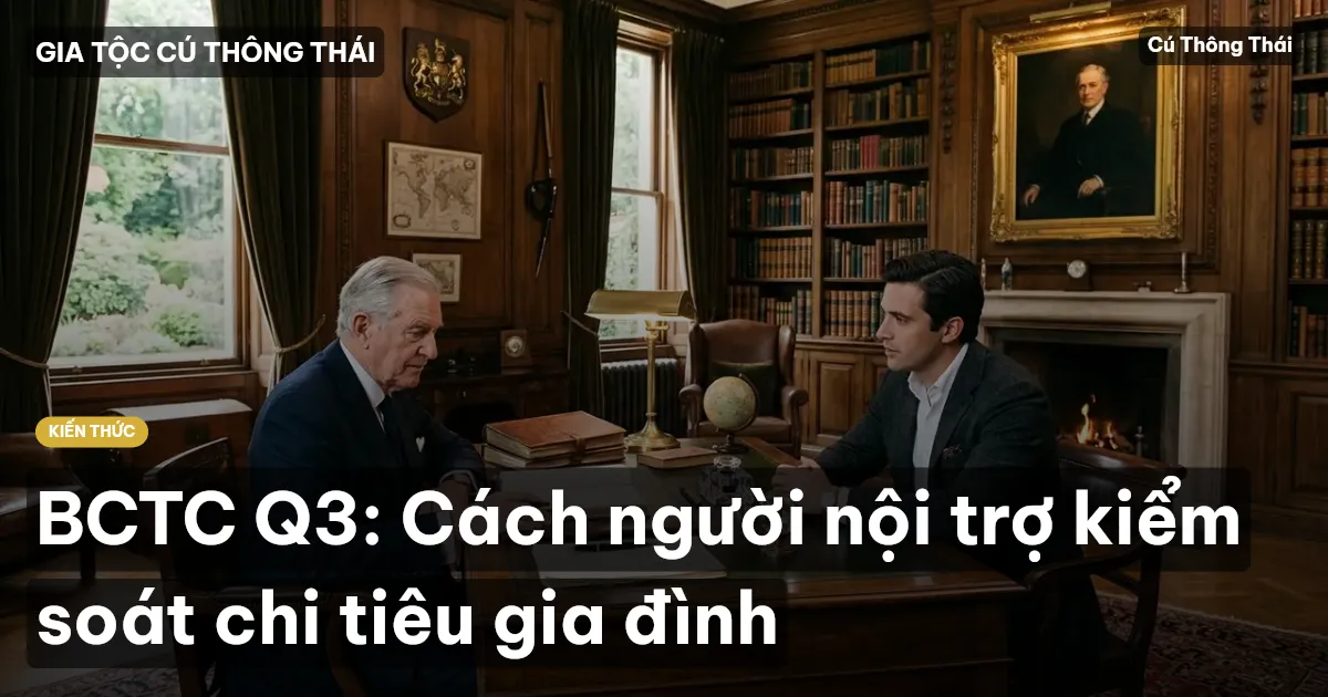 BCTC Q3: Cách người nội trợ kiểm soát chi tiêu gia đình
