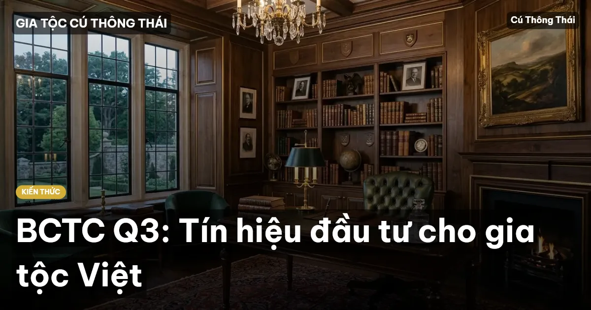 BCTC Q3: Tín hiệu đầu tư cho gia tộc Việt