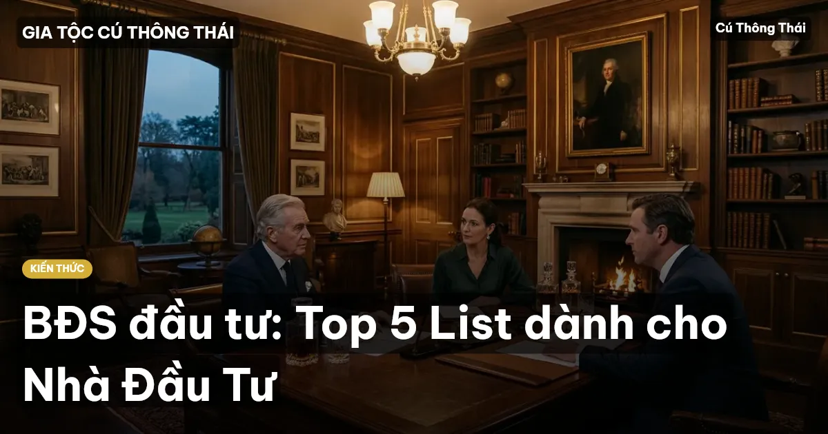 BĐS đầu tư: Top 5 List dành cho Nhà Đầu Tư