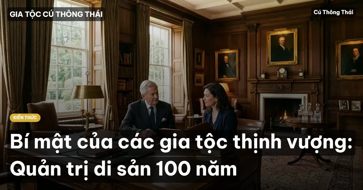 Bí mật của các gia tộc thịnh vượng: Quản trị di sản 100 năm