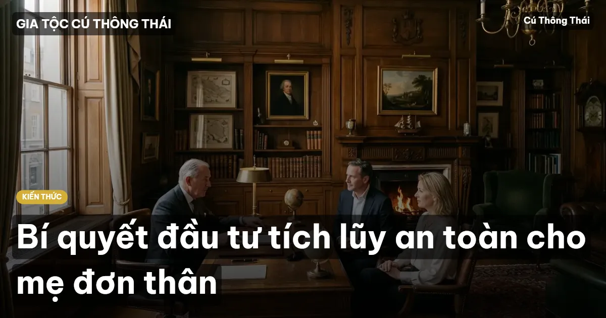 Bí quyết đầu tư tích lũy an toàn cho mẹ đơn thân