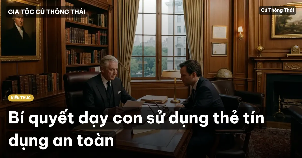 Bí quyết dạy con sử dụng thẻ tín dụng an toàn
