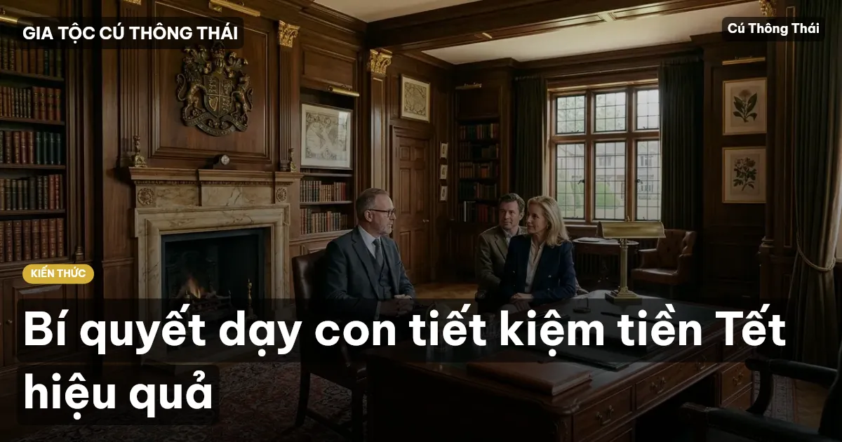 Bí quyết dạy con tiết kiệm tiền Tết hiệu quả