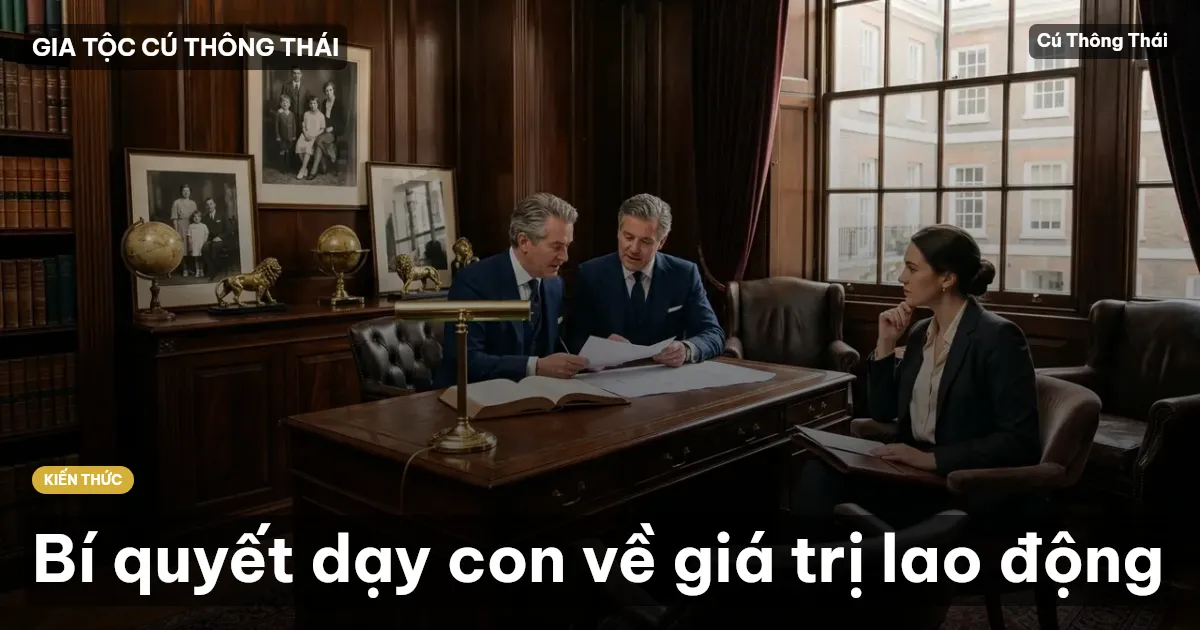 Bí quyết dạy con về giá trị lao động