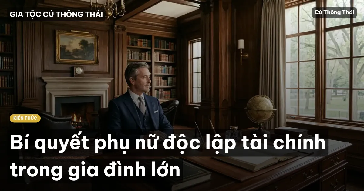 Bí quyết phụ nữ độc lập tài chính trong gia đình lớn