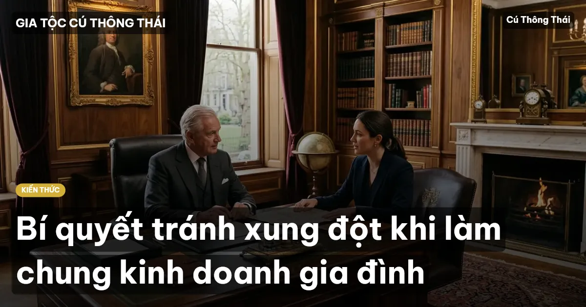 Bí quyết tránh xung đột khi làm chung kinh doanh gia đình