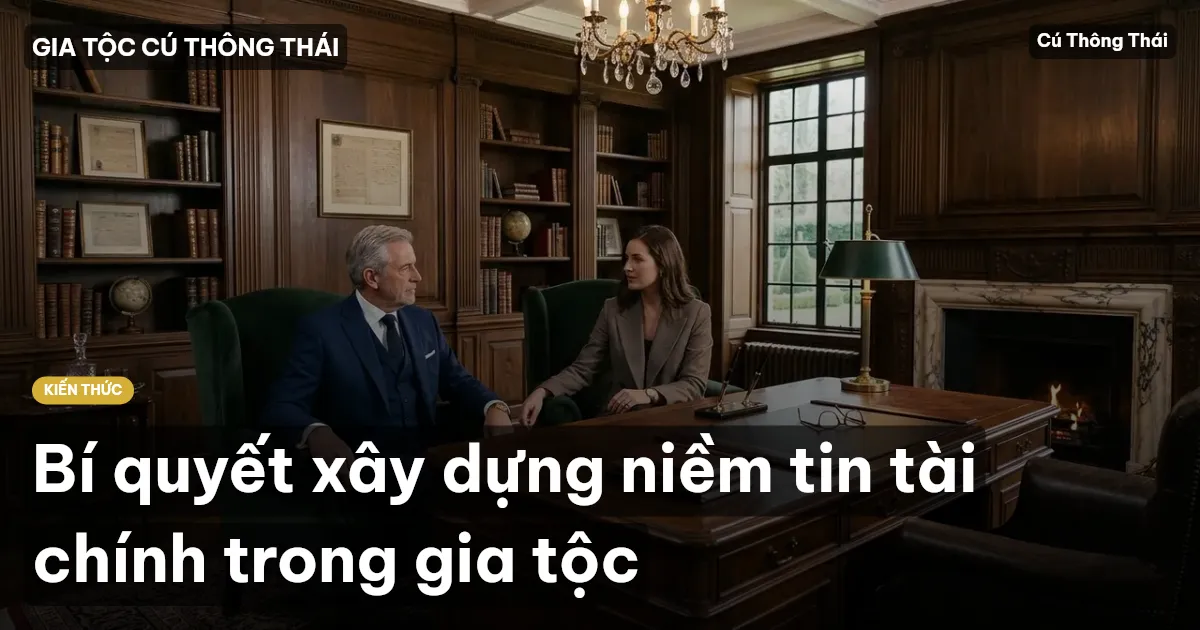 Bí quyết xây dựng niềm tin tài chính trong gia tộc
