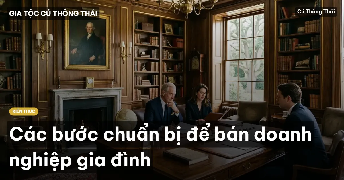 Các bước chuẩn bị để bán doanh nghiệp gia đình