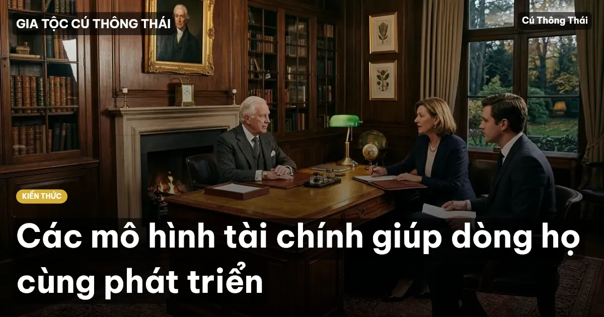 Các mô hình tài chính giúp dòng họ cùng phát triển