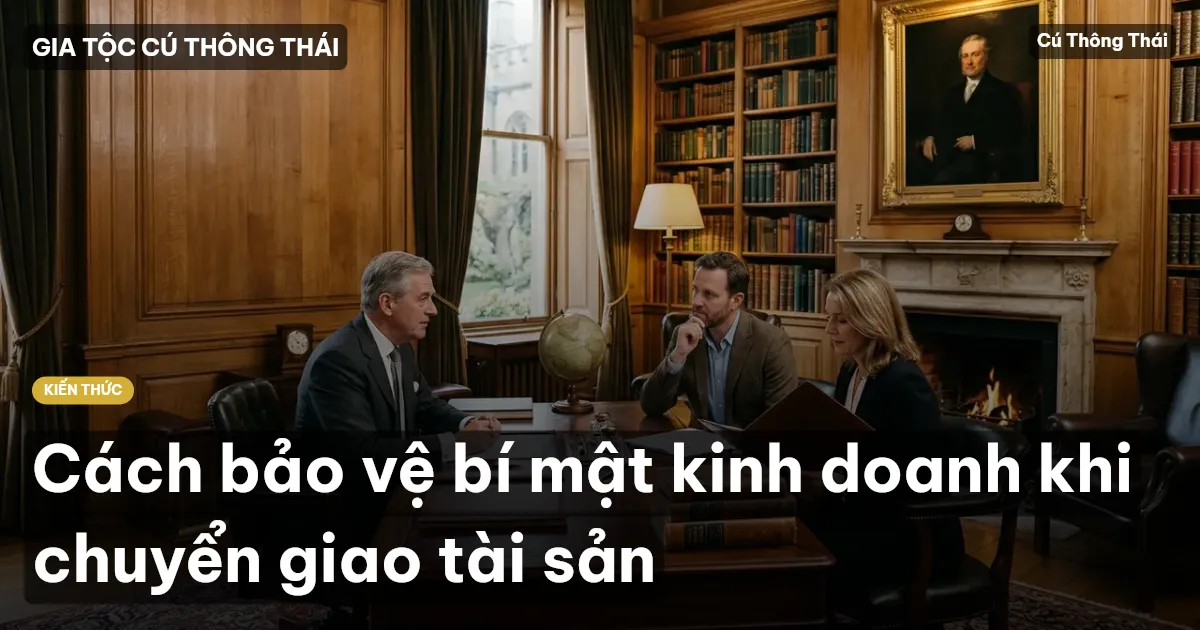Cách bảo vệ bí mật kinh doanh khi chuyển giao tài sản