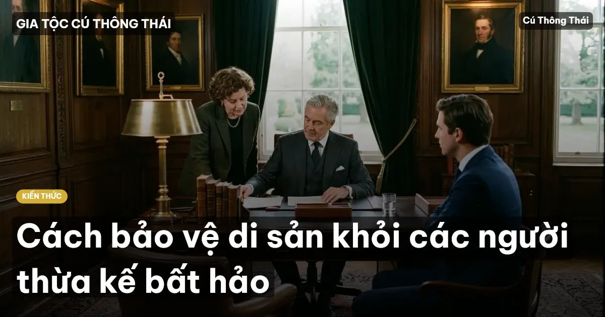 Cách bảo vệ di sản khỏi các người thừa kế bất hảo