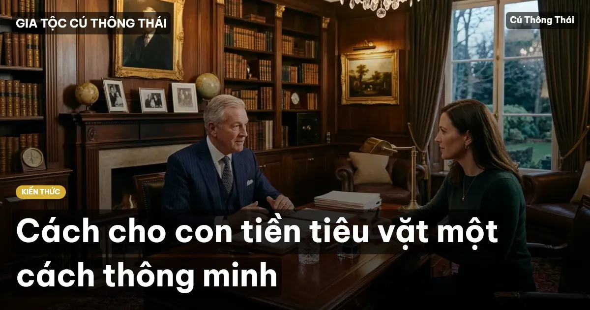 Cách cho con tiền tiêu vặt một cách thông minh