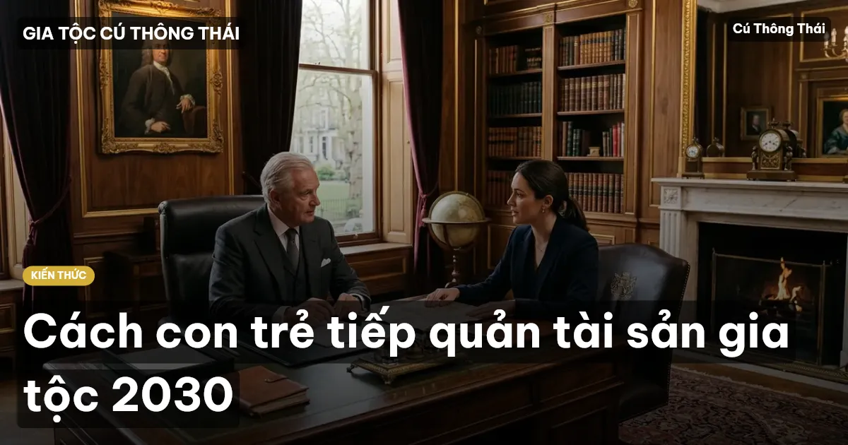 Cách con trẻ tiếp quản tài sản gia tộc 2030