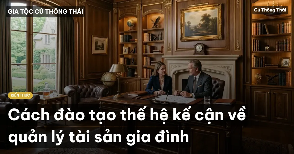 Cách đào tạo thế hệ kế cận về quản lý tài sản gia đình