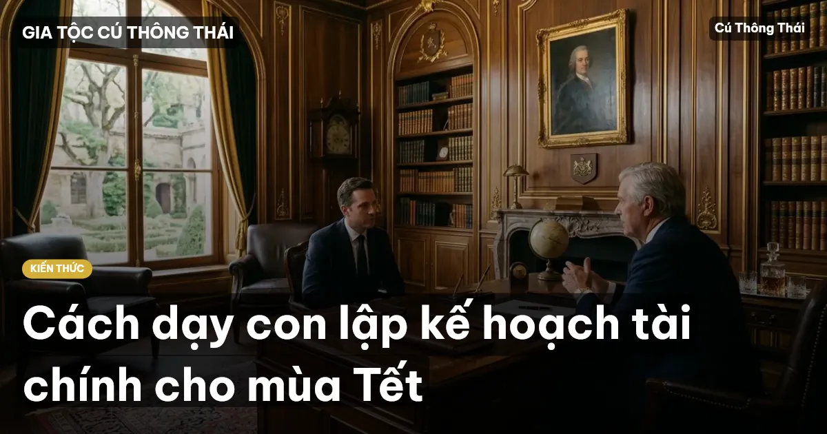 Cách dạy con lập kế hoạch tài chính cho mùa Tết