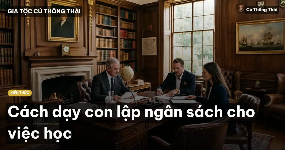 Cách dạy con lập ngân sách cho việc học