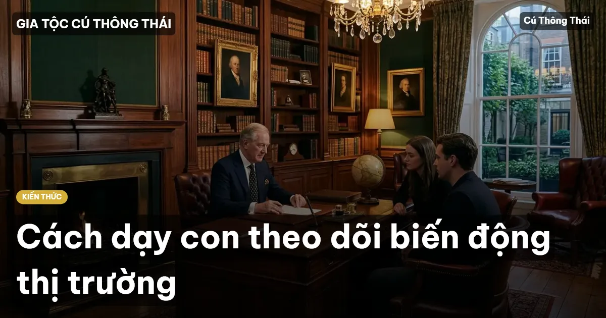 Cách dạy con theo dõi biến động thị trường