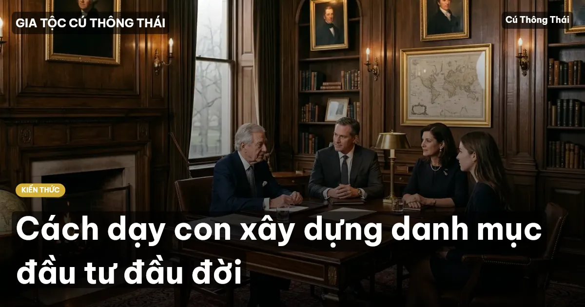 Cách dạy con xây dựng danh mục đầu tư đầu đời