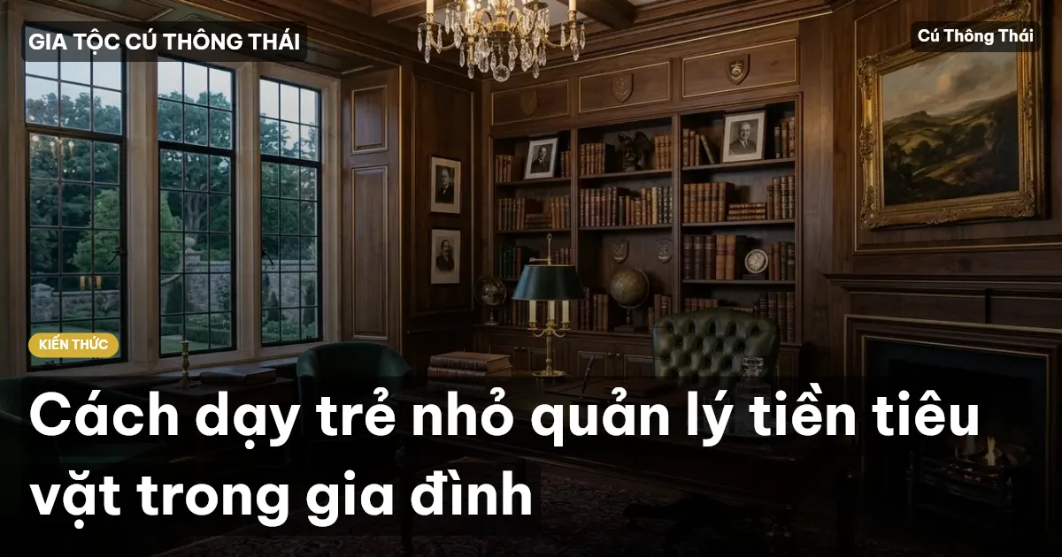 Cách dạy trẻ nhỏ quản lý tiền tiêu vặt trong gia đình