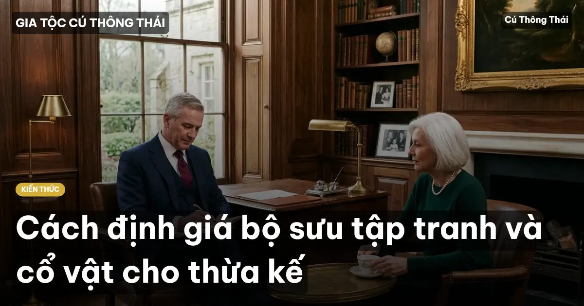 Cách định giá bộ sưu tập tranh và cổ vật cho thừa kế