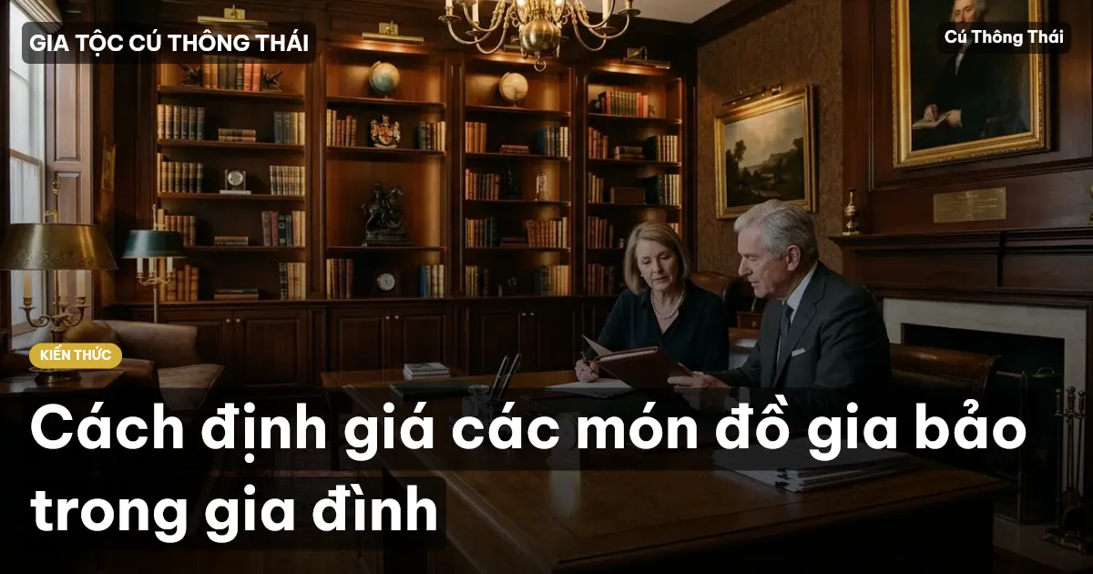 Cách định giá các món đồ gia bảo trong gia đình