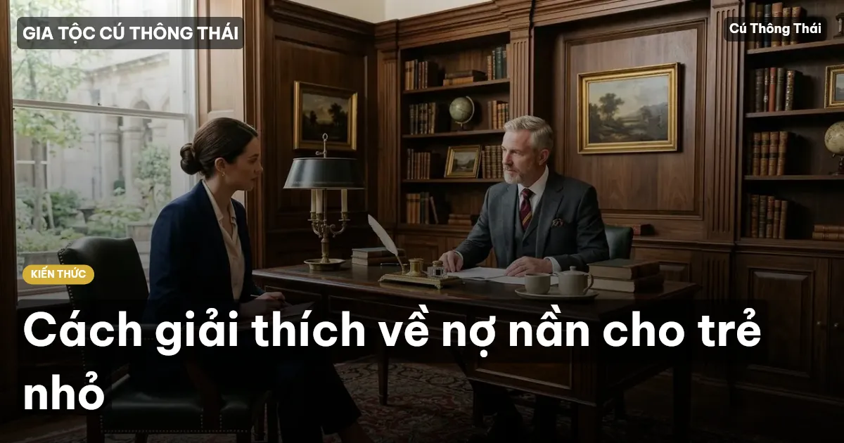 Cách giải thích về nợ nần cho trẻ nhỏ