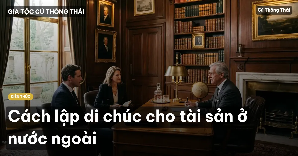 Cách lập di chúc cho tài sản ở nước ngoài