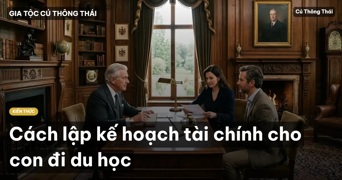 Cách lập kế hoạch tài chính cho con đi du học