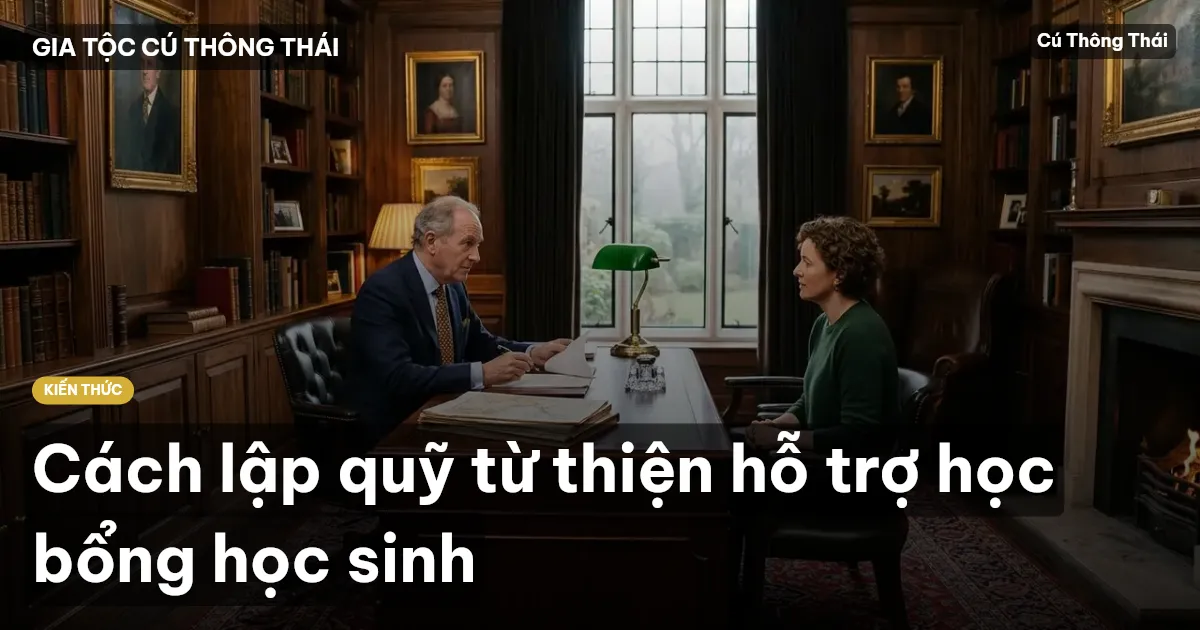 Cách lập quỹ từ thiện hỗ trợ học bổng học sinh