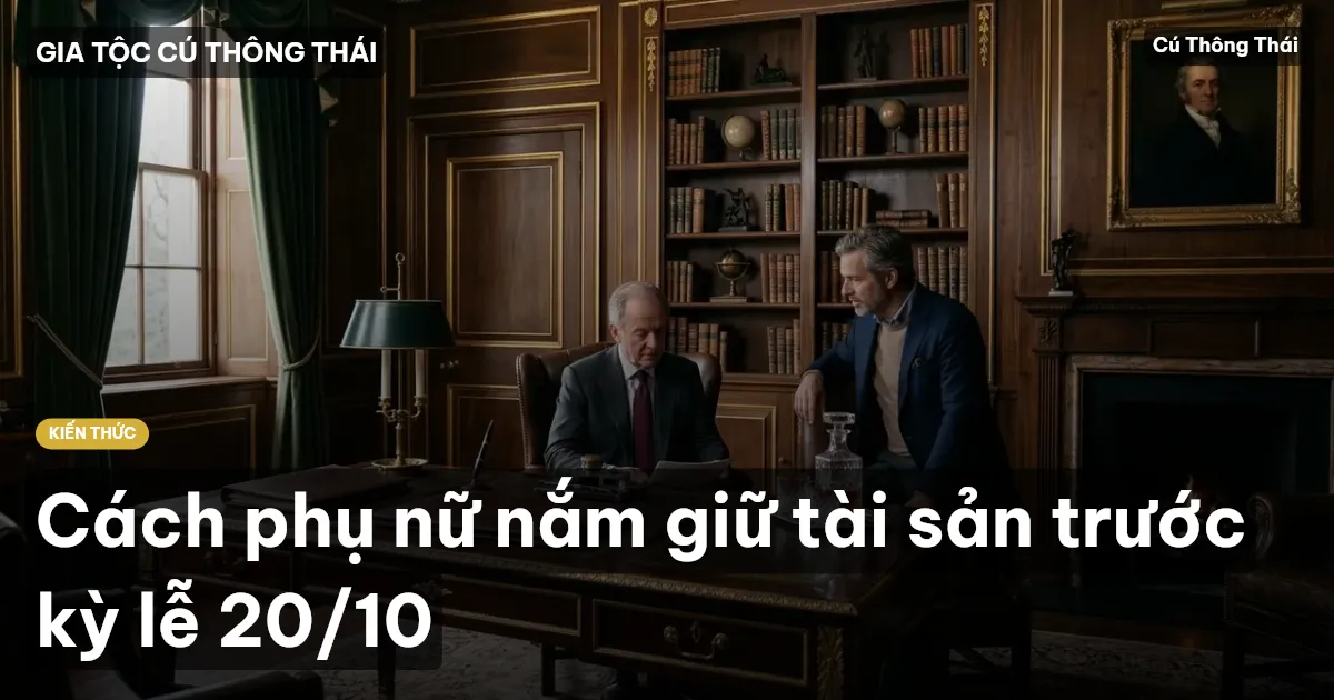 Cách phụ nữ nắm giữ tài sản trước kỳ lễ 20/10