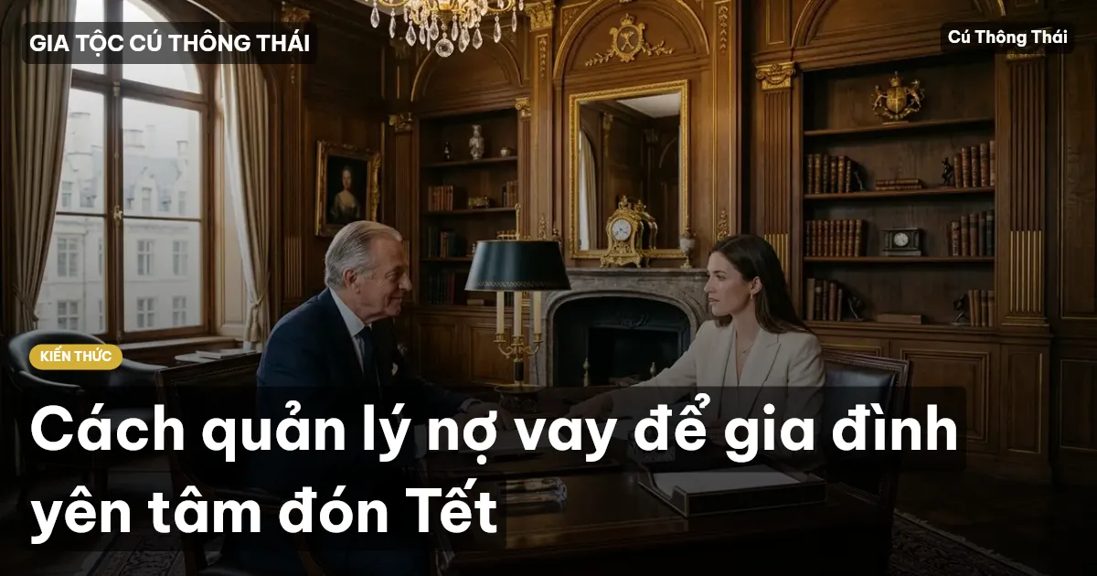 Cách quản lý nợ vay để gia đình yên tâm đón Tết