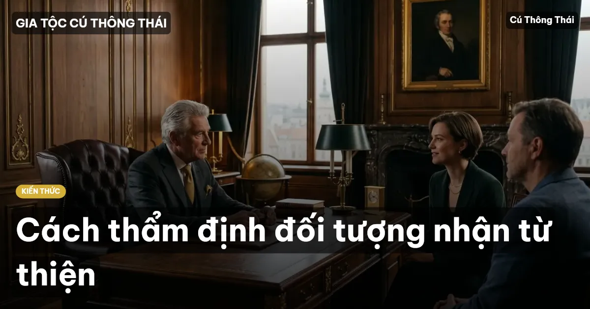 Cách thẩm định đối tượng nhận từ thiện
