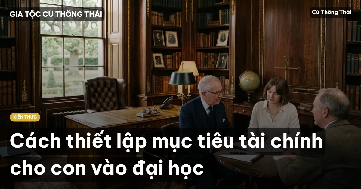 Cách thiết lập mục tiêu tài chính cho con vào đại học