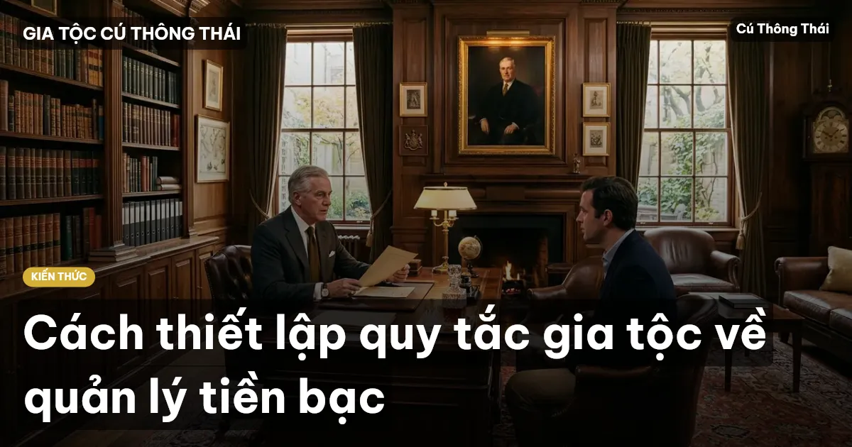 Cách thiết lập quy tắc gia tộc về quản lý tiền bạc