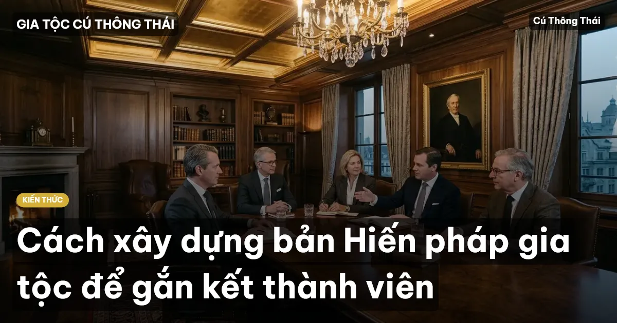 Cách xây dựng bản Hiến pháp gia tộc để gắn kết thành viên