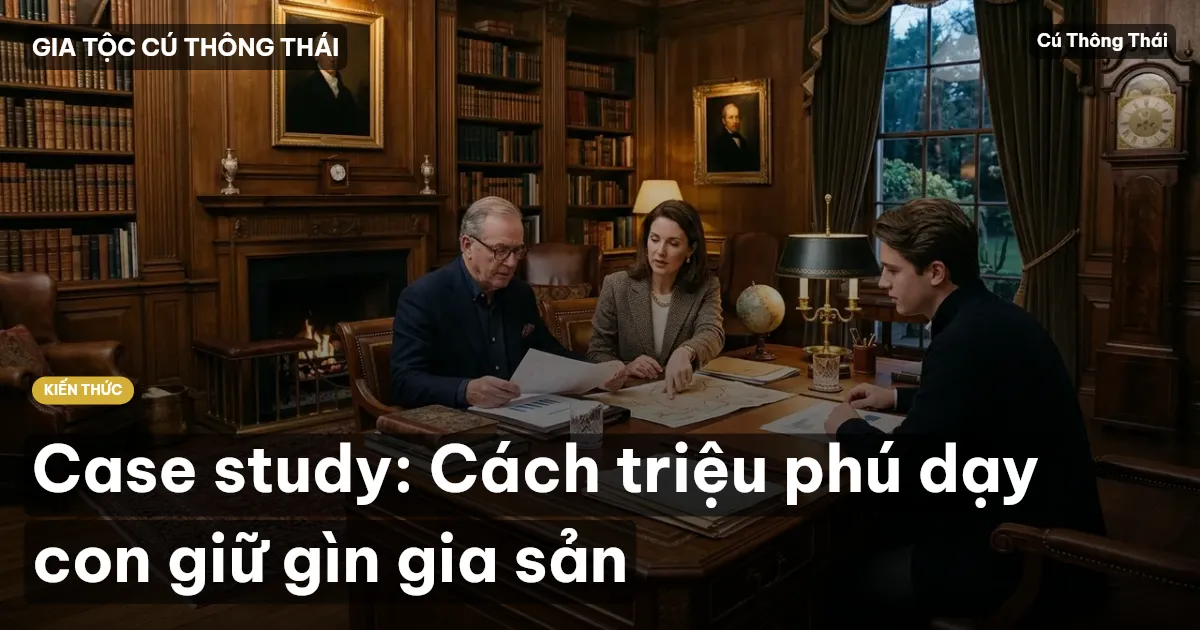 Case study: Cách triệu phú dạy con giữ gìn gia sản